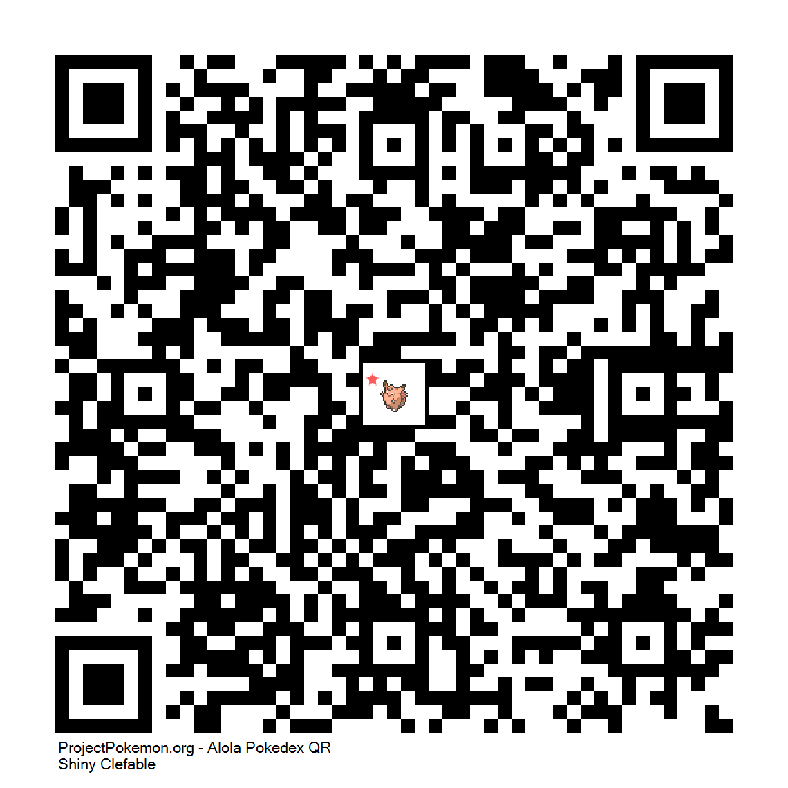 Cdigo QR de Clefable variocolor